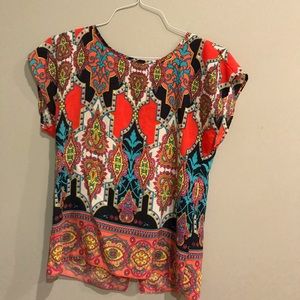 Bright Paisley Top